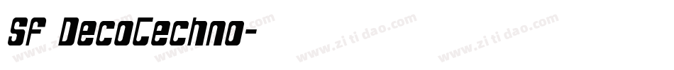 SF DecoTechno字体转换